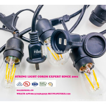 SL-32 venta al por mayor colgante de navidad cadena de luz decorativa E26 socket de lámpara cable de corriente alterna con interruptor en línea